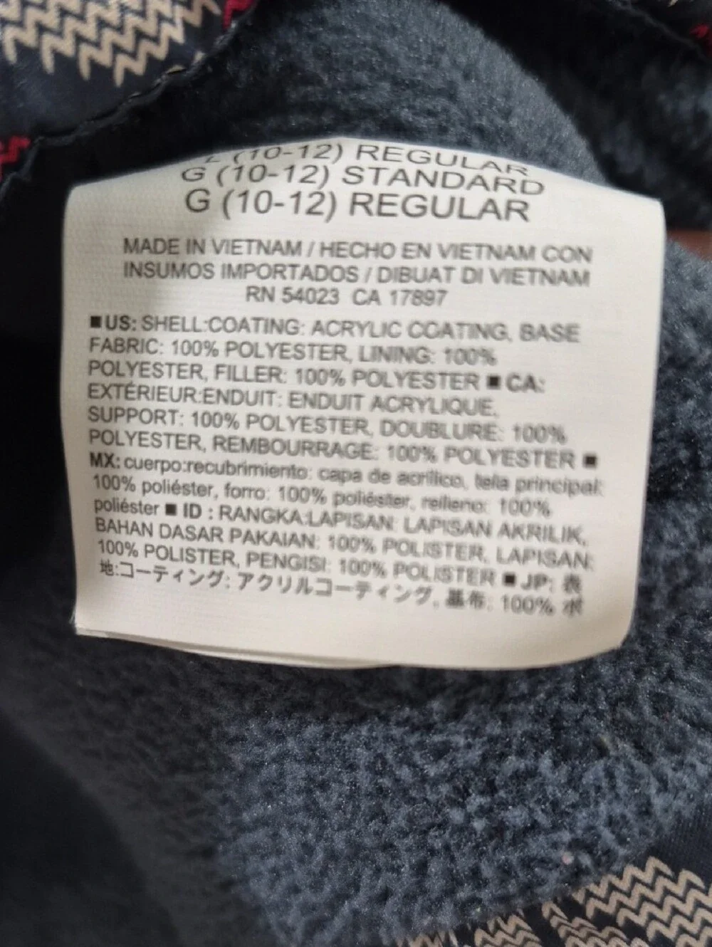 Old Navy Navy Quilted Vest with White Snowflake and Pink Accents
